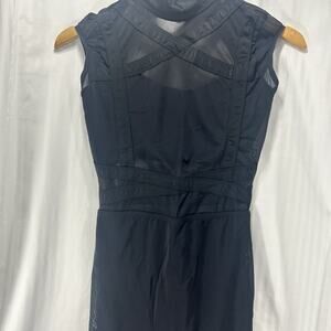 Weissman Dance Costume New Child Sz SA Sheer Leg Black Jumpsuit (MT11571)